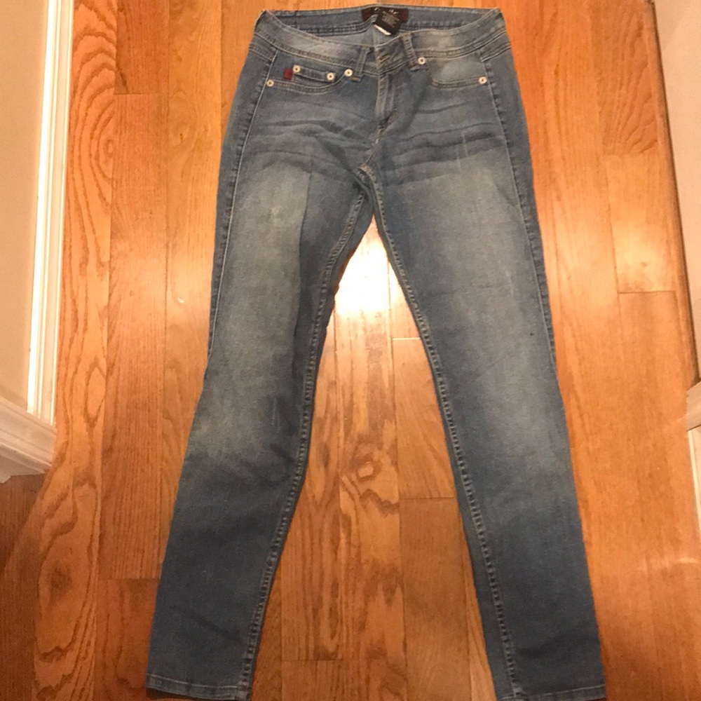 Fragile blue jeans